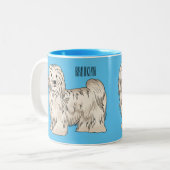 Afbeelding van de Havanese cartoon Tweekleurige Koffiemok (Voorkant links)