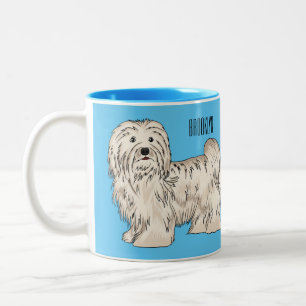 Afbeelding van de Havanese cartoon Tweekleurige Koffiemok