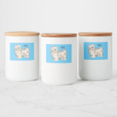 Afbeelding van de Havanese cartoon Voedselcontainer Etiket (Flessen)