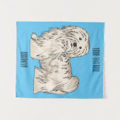 Afbeelding van de Havanese cartoon Wandkleed (Voorkant (horizontaal))
