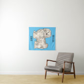 Afbeelding van de Havanese cartoon Wandkleed (In Situ (horizontaal))