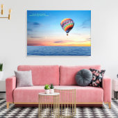 Afbeelding van de hete luchtballon voor gevlekt ca canvas afdruk (Insitu (Woonkamer))