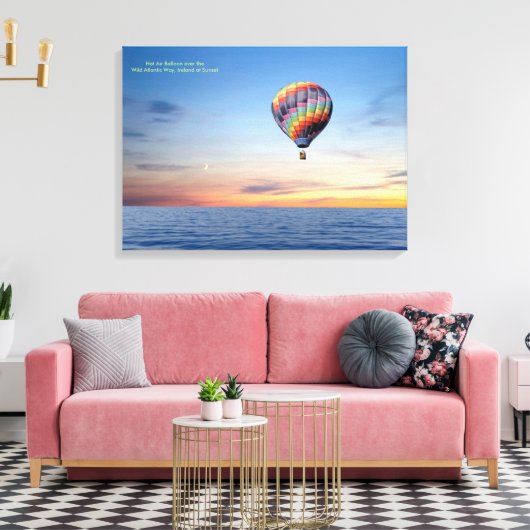 Afbeelding van de hete luchtballon voor gevlekt ca canvas afdruk (Insitu (Woonkamer))