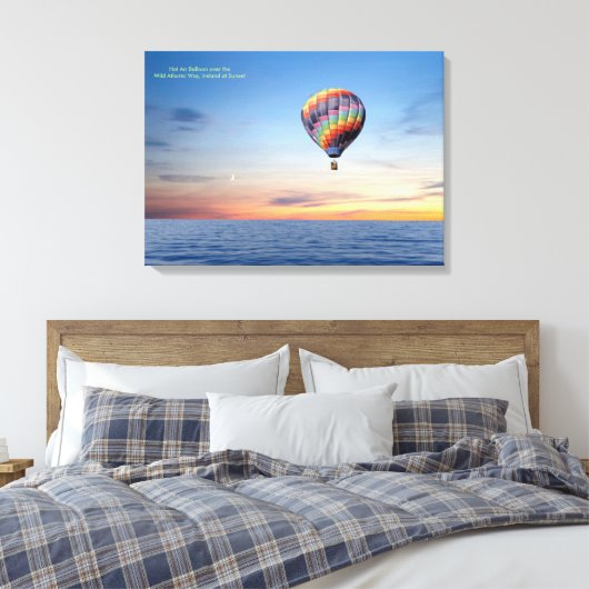 Afbeelding van de hete luchtballon voor gevlekt ca canvas afdruk (Insitu (Slaapkamer))