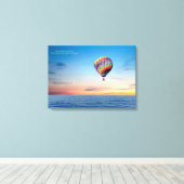 Afbeelding van de hete luchtballon voor gevlekt ca canvas afdruk (Insitu (Houten vloer))