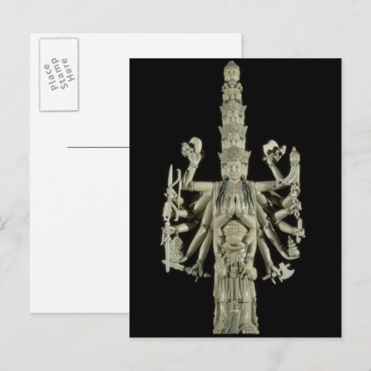 Afbeelding van de Hindu Goddess Kali Briefkaart (Voorkant / Achterkant)