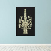 Afbeelding van de Hindu Goddess Kali Canvas Afdruk (Insitu (Houten vloer))