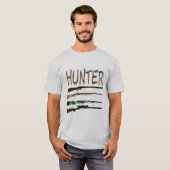 Afbeelding van de jacht, T-shirt van de man, jager (Voorkant volledig)