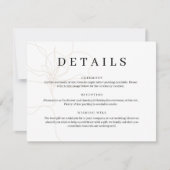 Afbeelding van de kaart met handgetekende bloemen (Voorkant)