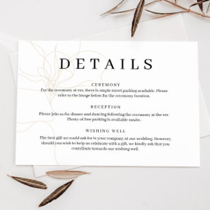 Afbeelding van de kaart met handgetekende bloemen