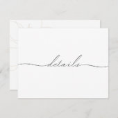 Afbeelding van de kaart met handgetekende bloemen (Voorkant / Achterkant)