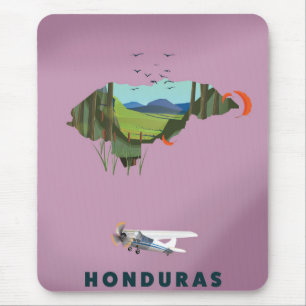 Afbeelding van de kaartreisposter Honduras Muismat