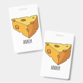 Afbeelding van de kaascartoon badge (Voor- en achterkant)