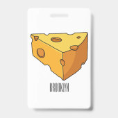 Afbeelding van de kaascartoon badge (Achterkant)