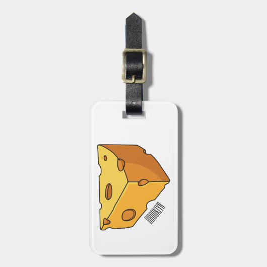 Afbeelding van de kaascartoon bagagelabel (Voorkant verticaal)