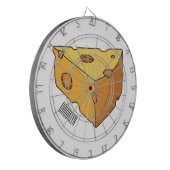 Afbeelding van de kaascartoon dartbord (Voorkant Links)