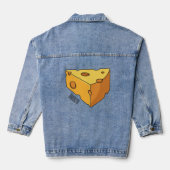 Afbeelding van de kaascartoon denim jacket (Achterkant)
