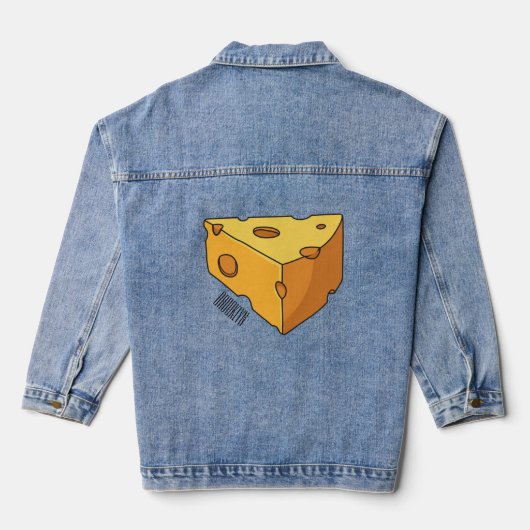 Afbeelding van de kaascartoon denim jacket (Achterkant)