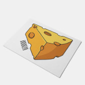 Afbeelding van de kaascartoon deurmat (Schuin)