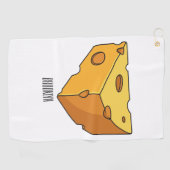 Afbeelding van de kaascartoon golfhanddoek (Horizontaal)