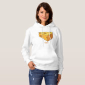 Afbeelding van de kaascartoon hoodie (Voorkant volledig)