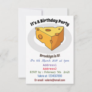 Afbeelding van de kaascartoon kaart