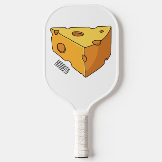 Afbeelding van de kaascartoon pickleball paddle (Voorkant)