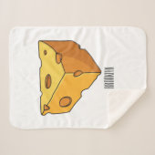 Afbeelding van de kaascartoon sherpa deken (Voorkant (horizontaal))