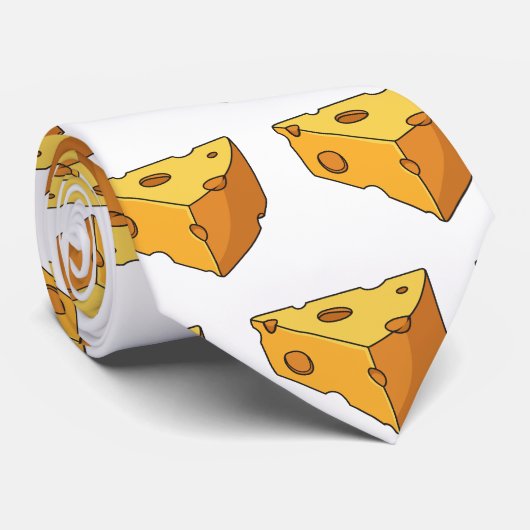 Afbeelding van de kaascartoon stropdas (Opgerold)
