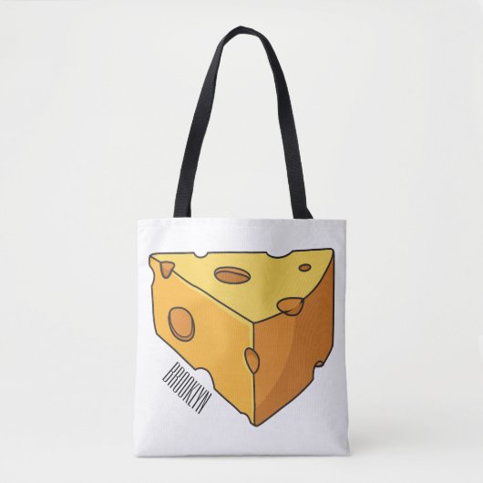Afbeelding van de kaascartoon tote bag (Voorkant)