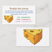 Afbeelding van de kaascartoon visitekaartje (Voorkant / Achterkant)