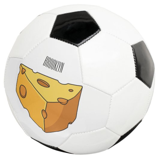 Afbeelding van de kaascartoon voetbal (Drie kwart)