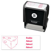 Afbeelding van de kaascartoon  zelfinktende stempel (In situ)