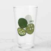 Afbeelding van de Kaffir-limoen Glas (Achterkant)