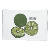Afbeelding van de Kaffir-limoen Kussensloop (Achterkant)