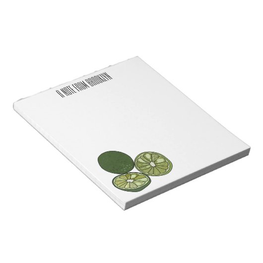 Afbeelding van de Kaffir-limoen Notitieblok (Schuin)