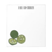 Afbeelding van de Kaffir-limoen Notitieblok (Voorkant)