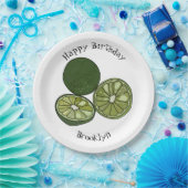 Afbeelding van de Kaffir-limoen Papieren Bordje (Feest)
