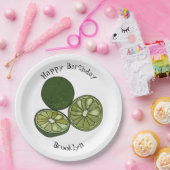 Afbeelding van de Kaffir-limoen Papieren Bordje (Feest)