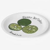 Afbeelding van de Kaffir-limoen Papieren Bordje (Gekanteld)