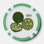 Afbeelding van de Kaffir-limoen Poker Chips (Achterkant)
