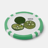 Afbeelding van de Kaffir-limoen Poker Chips (Enkel)