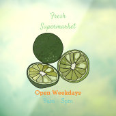 Afbeelding van de Kaffir-limoen Raamsticker (Vel 3)