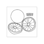 Afbeelding van de Kaffir-limoen Rubberstempel (Afrduk)