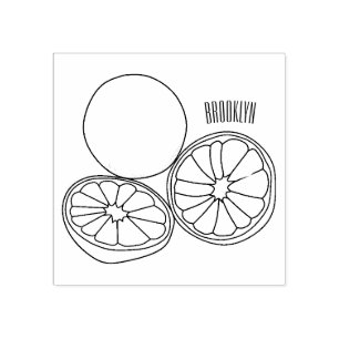 Afbeelding van de Kaffir-limoen Rubberstempel