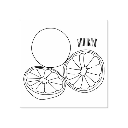 Afbeelding van de Kaffir-limoen Rubberstempel (Afrduk)