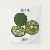 Afbeelding van de Kaffir-limoen Wandkleed (Voorkant)