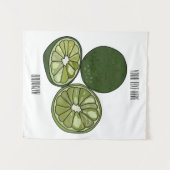 Afbeelding van de Kaffir-limoen Wandkleed (Voorkant (horizontaal))