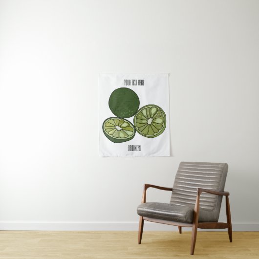 Afbeelding van de Kaffir-limoen Wandkleed (In situ)