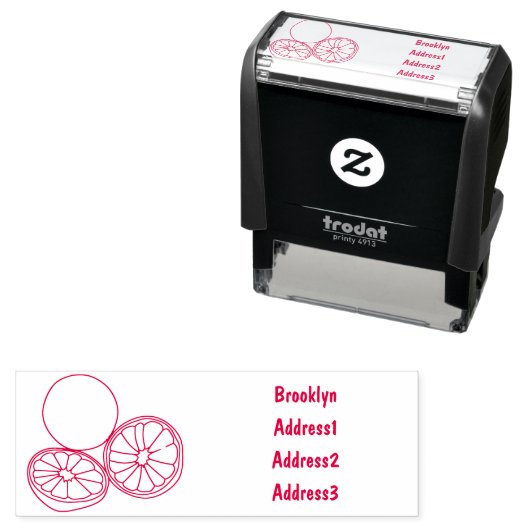 Afbeelding van de Kaffir-limoen Zelfinktende Stempel (In situ)